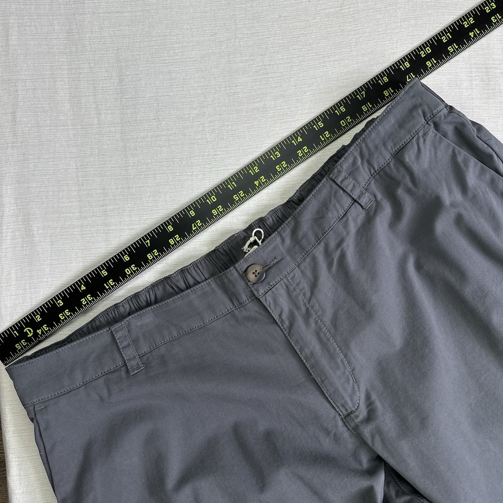 NWT PACT Chino Pants Stretch Organic Cotton Tapered Ankle Women XXL Gray Minimal - Picture 10 of 10